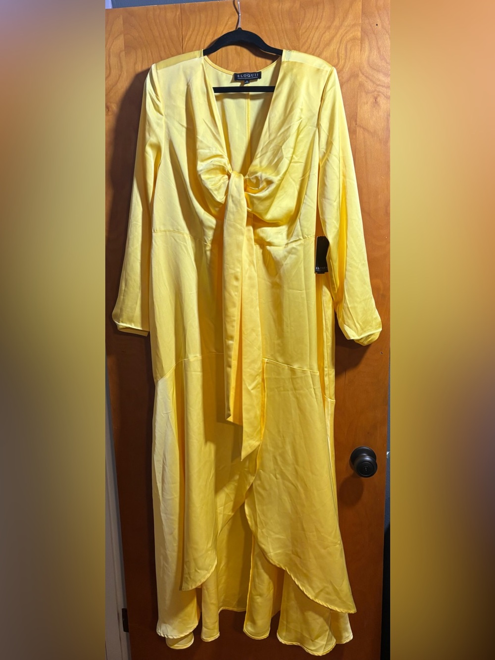 Eloquii Bright Yellow Dress, Size 16